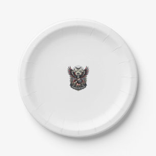 Patriotic Drummer Of Liberty Music Rock Metal Patr Paper Plate
