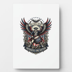 Patriotic Drummer Of Liberty Music Rock Metal Patr Plaque
