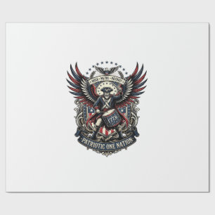 Patriotic Drummer Of Liberty Music Rock Metal Patr Wrapping Paper