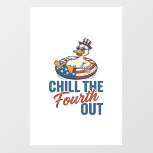 Patriotic Duck Fourth of July Floatie Shirt Design