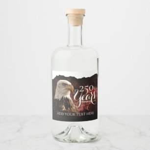 Patriotic Eagle 250 Years Beverage Label