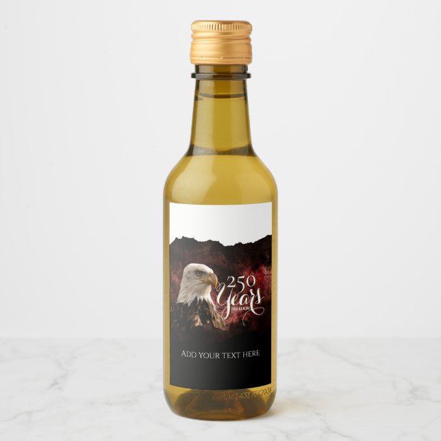 Patriotic Eagle 250 Years Beverage Label (Front)