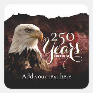 Patriotic Eagle 250 Years Sticker