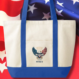 Patriotic Eagle 250th Anniv America Independence Tote Bag