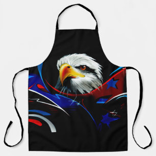 Patriotic Eagle All-Over Print Apron
