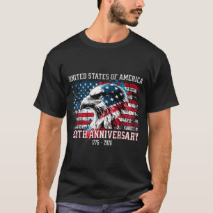 Patriotic Eagle American Flag 250th Anniversary T-Shirt
