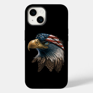 Patriotic Eagle American Flag 4th of July Case-Mate iPhone 14 Case