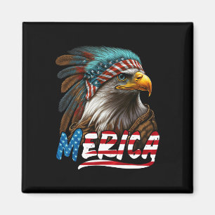 Patriotic Eagle American Flag 4th Of July Merica 2 Magnet
