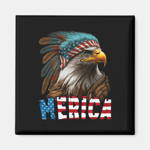 Patriotic Eagle American Flag 4th Of July Merica 3 Magnet