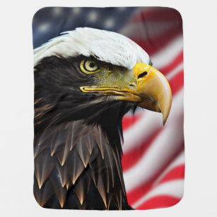 Patriotic/Eagle/American/USA  Baby Blanket