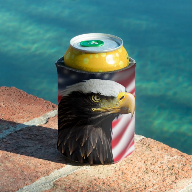 Patriotic/Eagle/American/USA  Can Cooler (In Situ Pool)