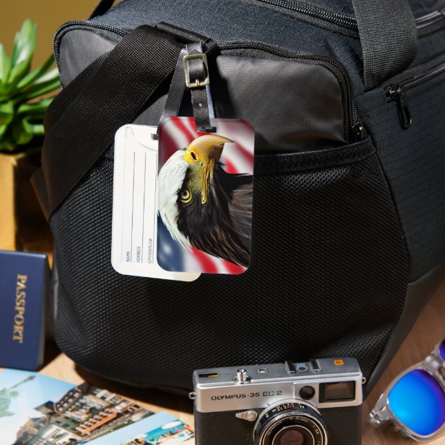 Patriotic/Eagle/American/USA  Luggage Tag (Front & Back)