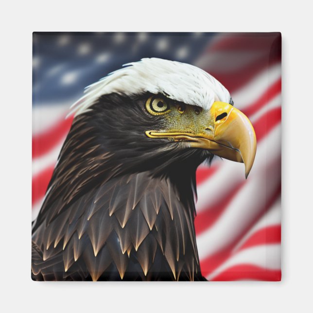 Patriotic/Eagle/American/USA  Magnet (Front)
