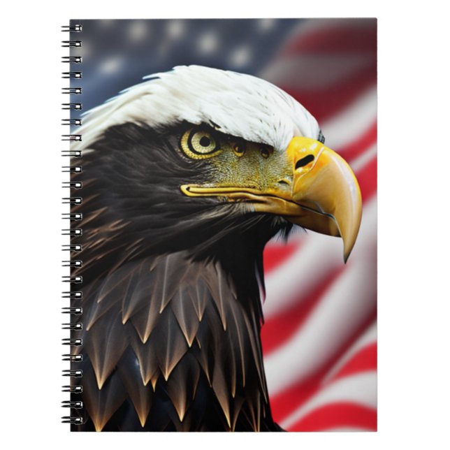Patriotic/Eagle/American/USA  Notebook (Front)
