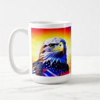 Patriotic Eagle and American Flag Personalised