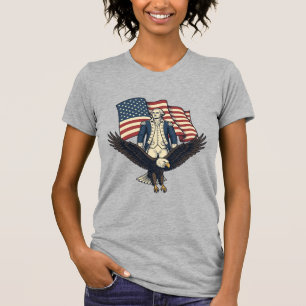 Patriotic Eagle and Colonial General Vintage Vecto T-Shirt