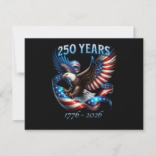 Patriotic Eagle and Flag 250 Years 1776-2026
