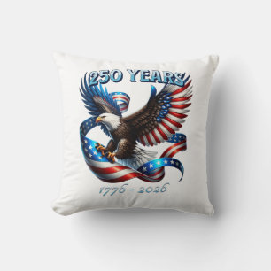 Patriotic Eagle and Flag 250 Years 1776-2026 Cushion