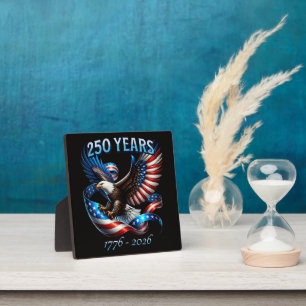 Patriotic Eagle and Flag 250 Years 1776-2026 Plaque