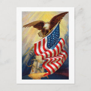 Patriotic Eagle Card