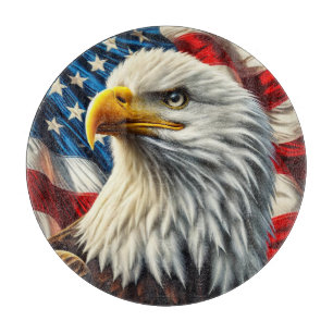Patriotic Eagle Cutting Board