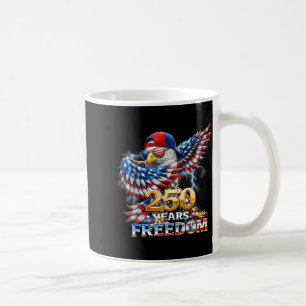 Patriotic eagle dabbing usa flag 4th of july coffee mug