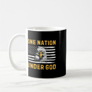 Patriotic Eagle Flag 4th Of July One Nation Under Coffee Mug