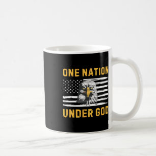 Patriotic Eagle Flag 4th Of July One Nation Under  Coffee Mug