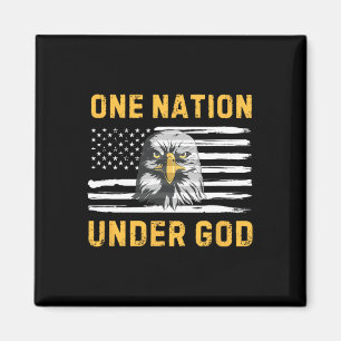 Patriotic Eagle Flag 4th Of July One Nation Under Magnet