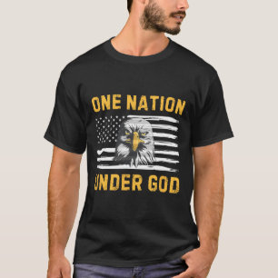 Patriotic Eagle Flag 4th Of July One Nation Under T-Shirt