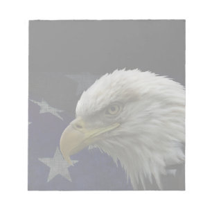 Patriotic Eagle & Flag Notepad