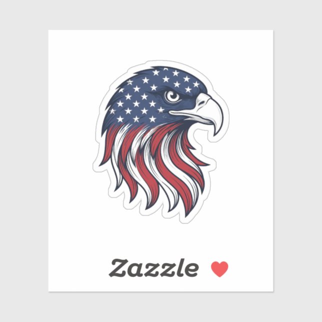 Patriotic Eagle Flag Vector Design for White Shirt (Sheet)
