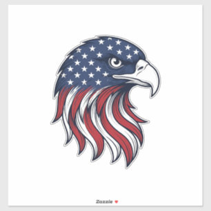 Patriotic Eagle Flag Vector Design for White Shirt