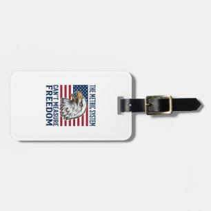 Patriotic Eagle Freedom Quote Vintage Vector Shirt Luggage Tag