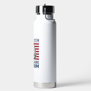 Patriotic Eagle Freedom Quote Vintage Vector Shirt Water Bottle