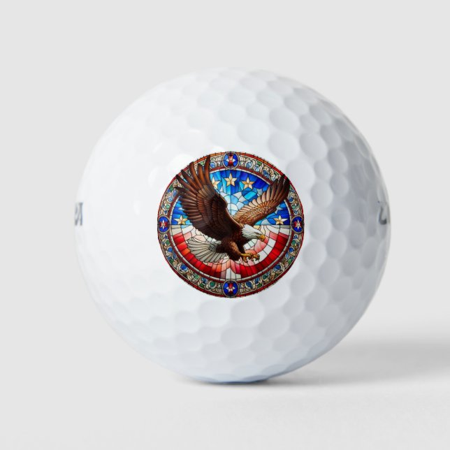 Patriotic Eagle Golf Balls (Front)