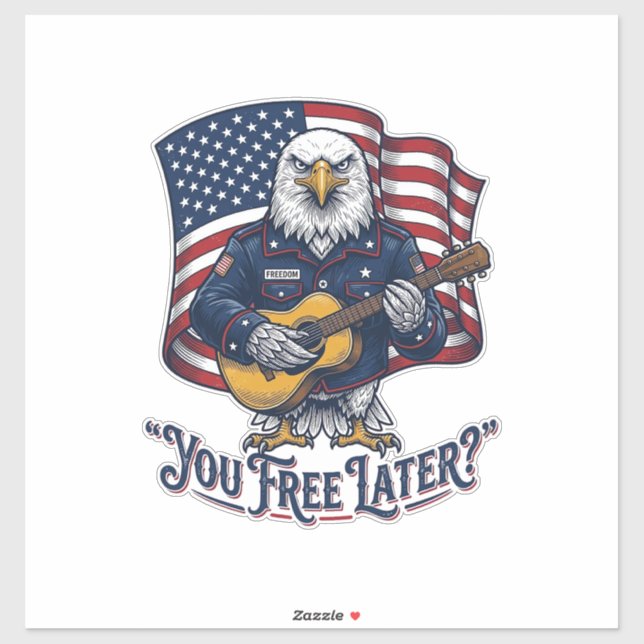 Patriotic Eagle Guitar Vintage (Sheet)