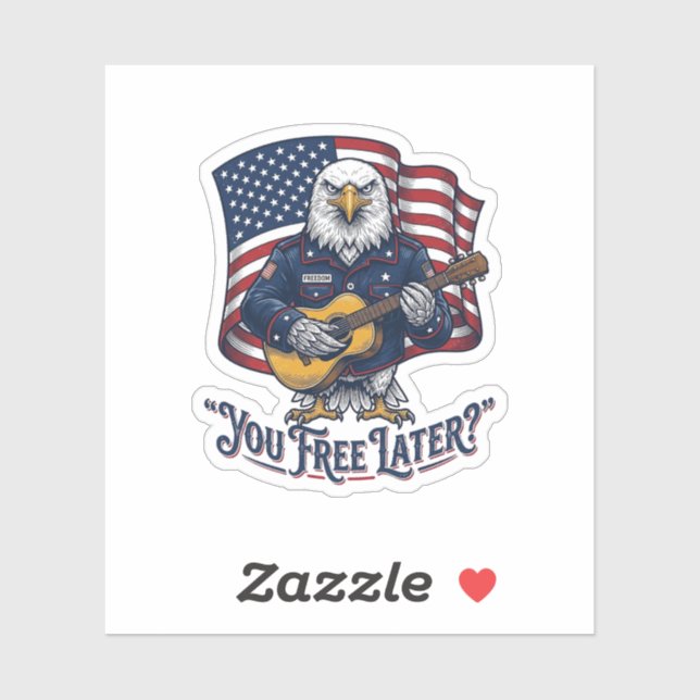 Patriotic Eagle Guitar Vintage (Sheet)