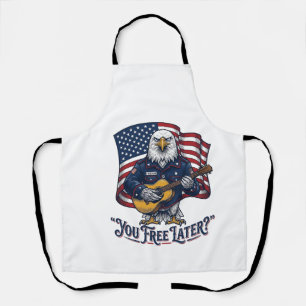 Patriotic Eagle Guitar Vintage Apron