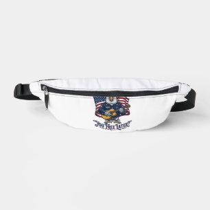 Patriotic Eagle Guitar Vintage Bum Bags