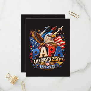 Patriotic Eagle Jets America 250th Invitation Postcard