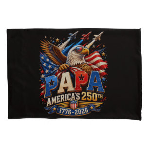 Patriotic Eagle Jets America 250th Pillowcase