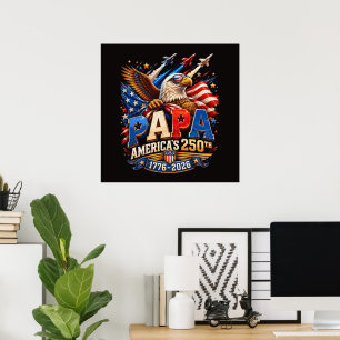 Patriotic Eagle Jets America 250th Poster