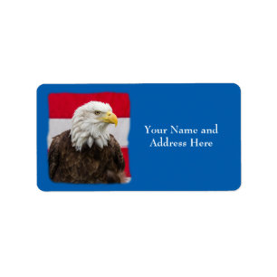 Patriotic Eagle Label