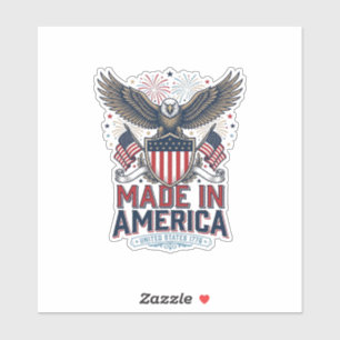 Patriotic Eagle Made in America 4th of July Shirt_