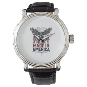Patriotic Eagle Made in America 4th of July Shirt_ Watch