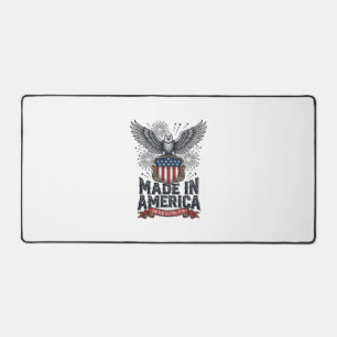 Patriotic Eagle Made in America Vintage Desk Mat
