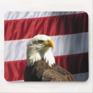 Patriotic Eagle Mouse Pad