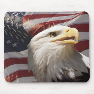 Patriotic Eagle Mouse Pad