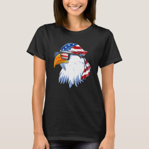Patriotic Eagle Mullet 4th Of July Usa American Fl T-Shirt